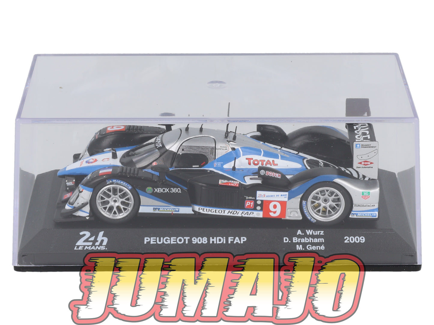 24H212 Voiture 1/43 IXO 24 Heures Mans Winner 2009 PEUGEOT 908 HDi FAP D.Brabham #9