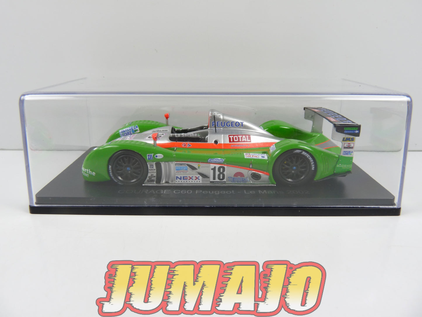 24H119 1/43 HACHETTE Japon 24 Heures Le Mans : Courage C60 Peugeot 2002 Ortelli #18