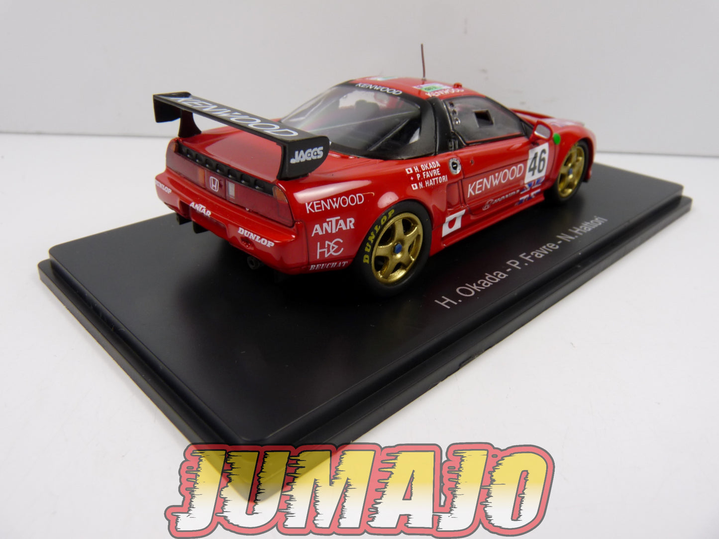 24H141 1/43 HACHETTE Japon 24 Heures Le Mans : Honda NSX GT1 1995 Okada #46
