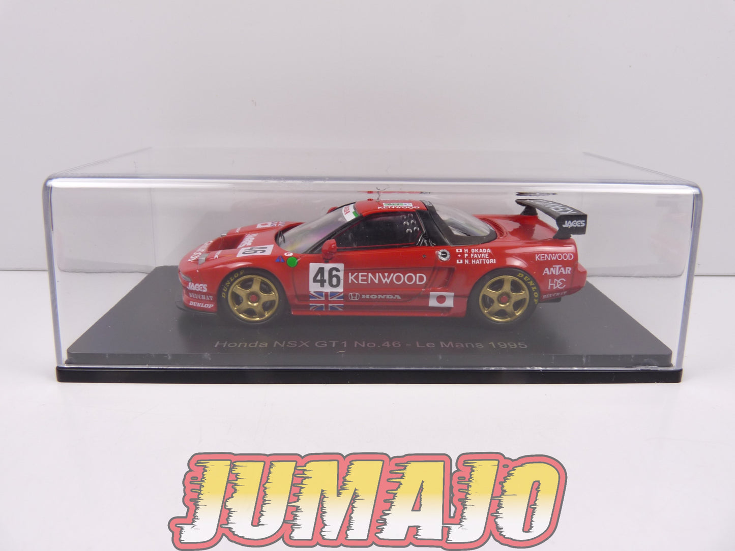 24H141 1/43 HACHETTE Japon 24 Heures Le Mans : Honda NSX GT1 1995 Okada #46