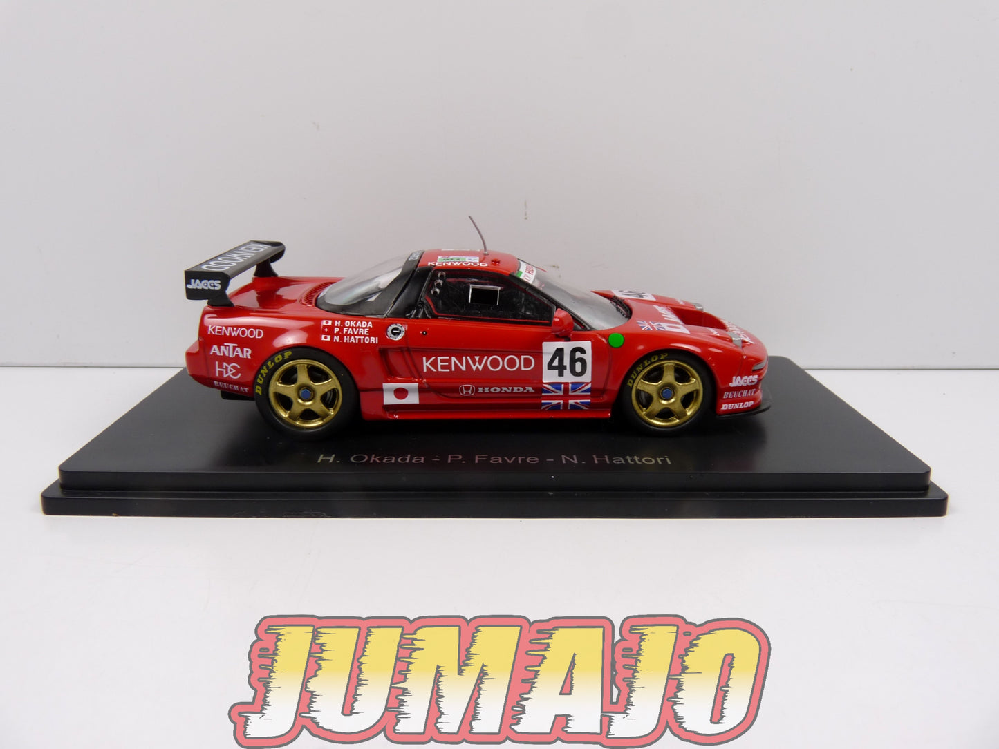 24H141 1/43 HACHETTE Japon 24 Heures Le Mans : Honda NSX GT1 1995 Okada #46
