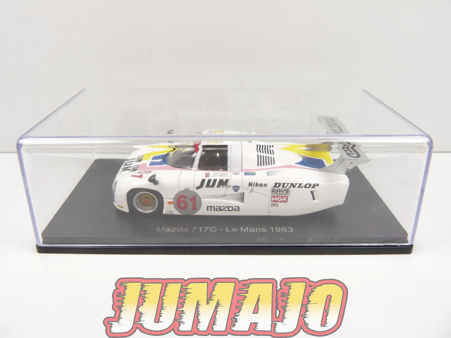 24H147 1/43 HACHETTE Japon 24 Heures Le Mans : Mazda 717C 1983 Allam #61