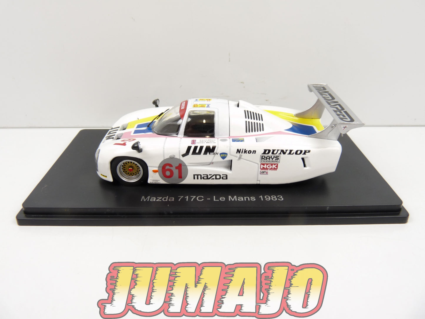 24H147 1/43 HACHETTE Japon 24 Heures Le Mans : Mazda 717C 1983 Allam #61