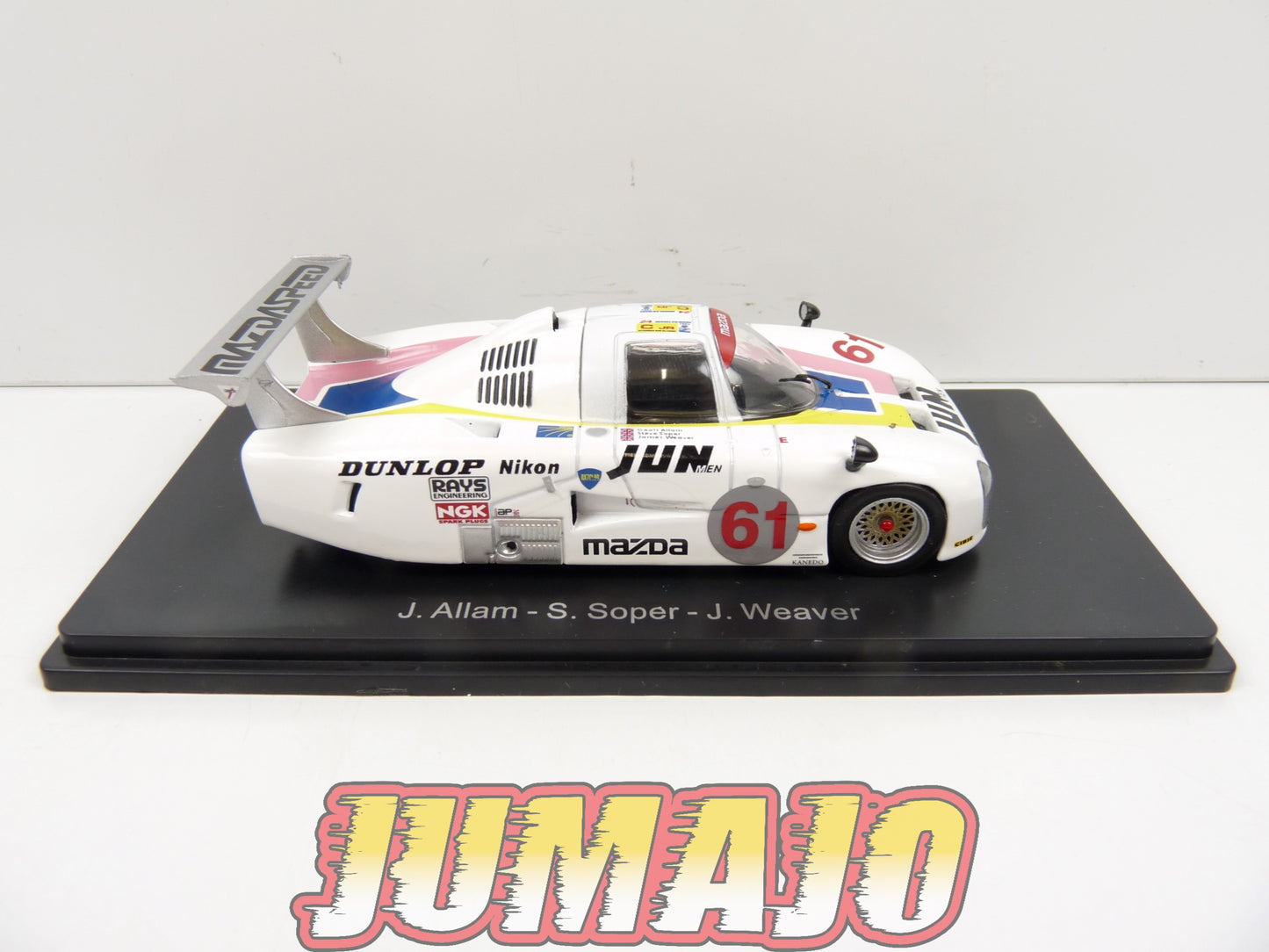 24H147 1/43 HACHETTE Japon 24 Heures Le Mans : Mazda 717C 1983 Allam #61