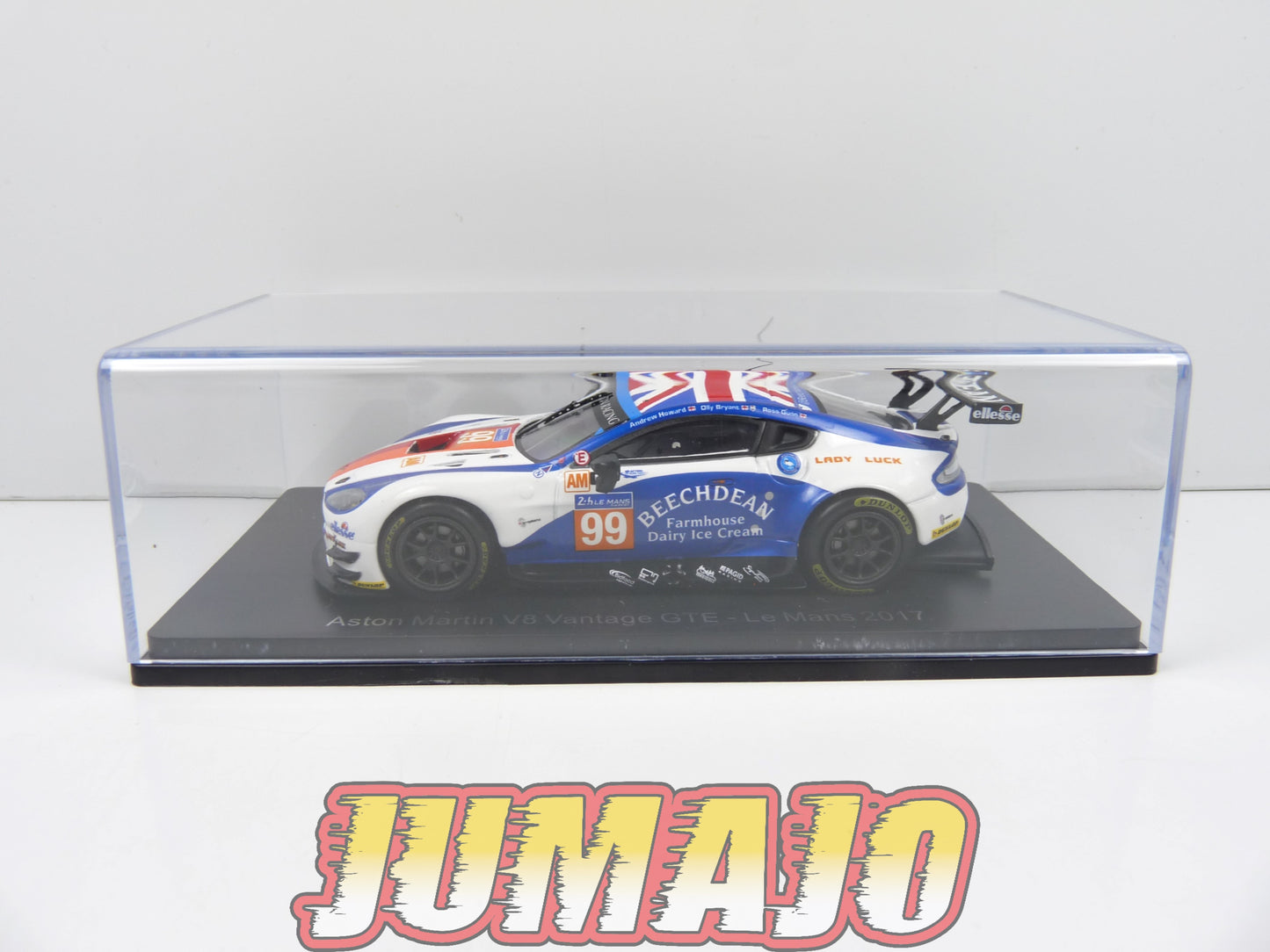 24H151 1/43 HACHETTE Japon 24 Heures Le Mans : Aston Martin V8 Vantage GTE 2017 Howard #99