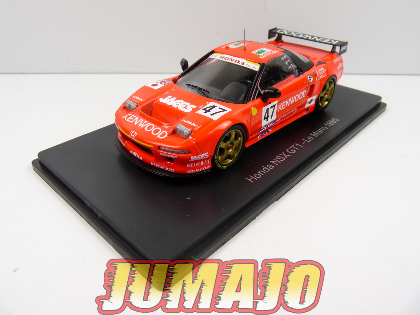 24H152 1/43 HACHETTE Japon 24 Heures Le Mans : Honda NSX GT1 1995 Hahne #47