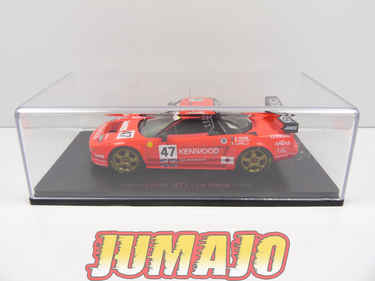 24H152 1/43 HACHETTE Japon 24 Heures Le Mans : Honda NSX GT1 1995 Hahne #47