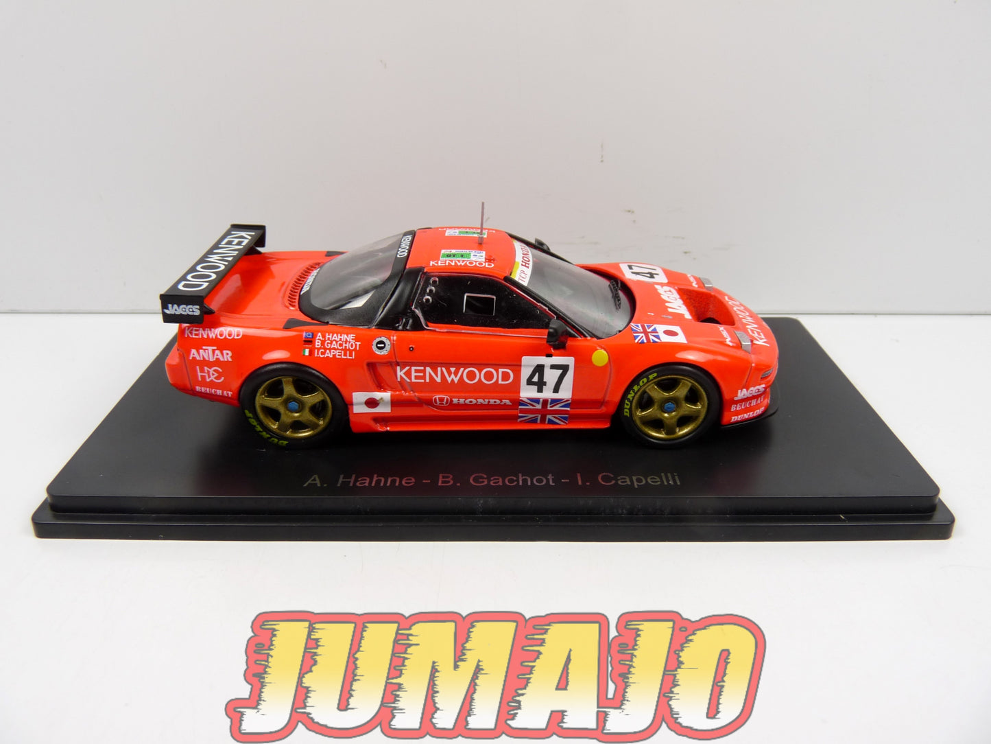 24H152 1/43 HACHETTE Japon 24 Heures Le Mans : Honda NSX GT1 1995 Hahne #47