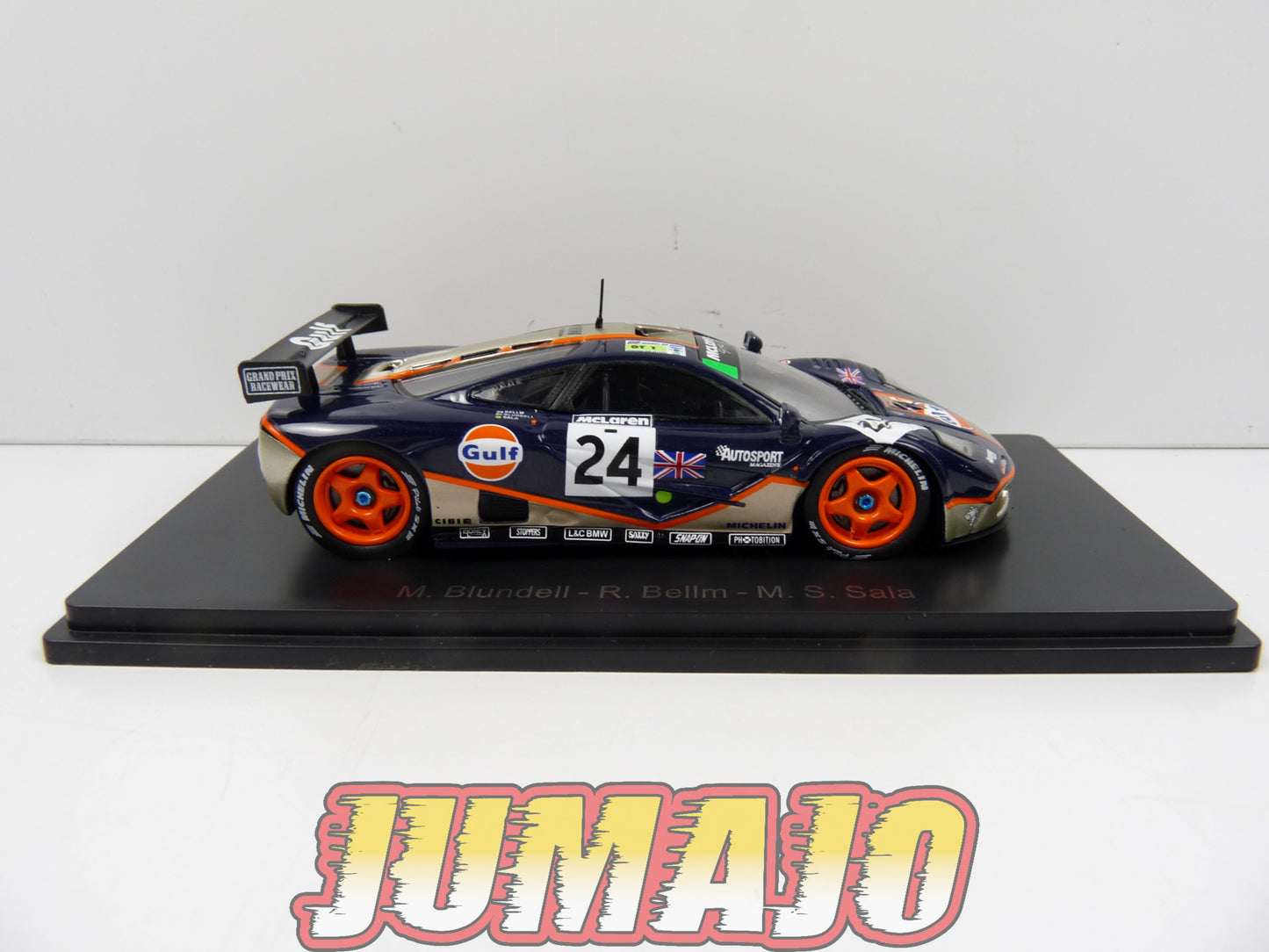 24H153 1/43 HACHETTE Japon 24 Heures Le Mans : McLaren F1 GTR 1995 Blundell #24