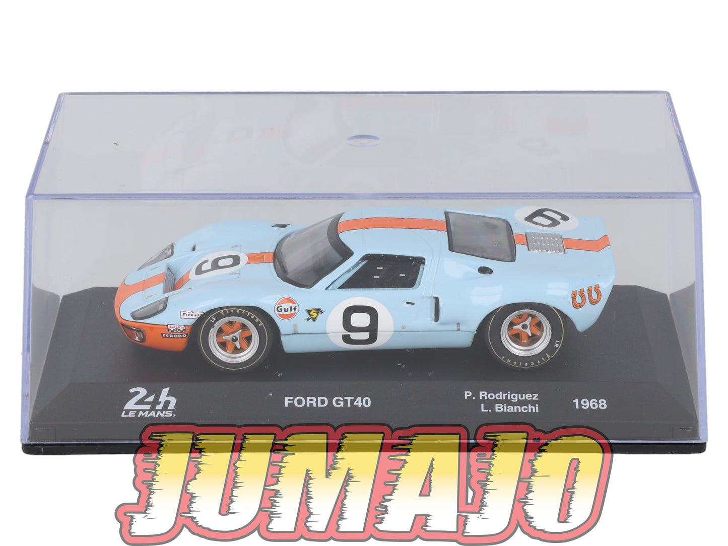 24H206 Voiture 1/43 IXO 24 Heures Mans FORD GT40 GULF 1968 Rodriguez #9
