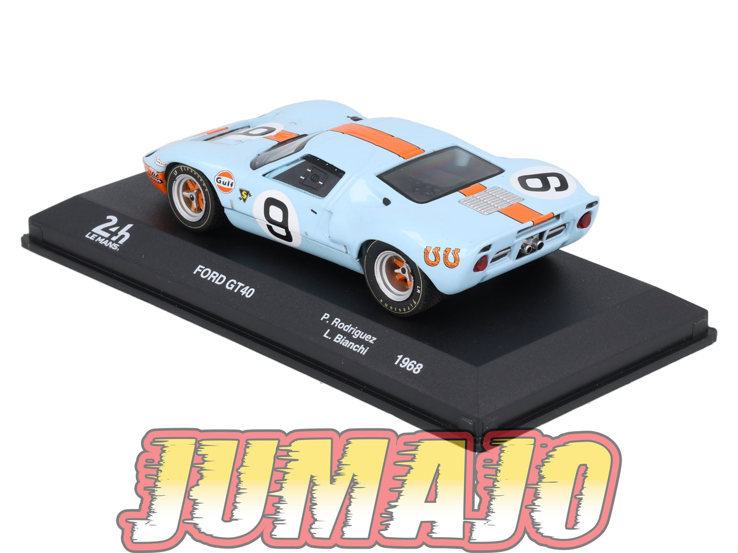 24H206 Voiture 1/43 IXO 24 Heures Mans FORD GT40 GULF 1968 Rodriguez #9
