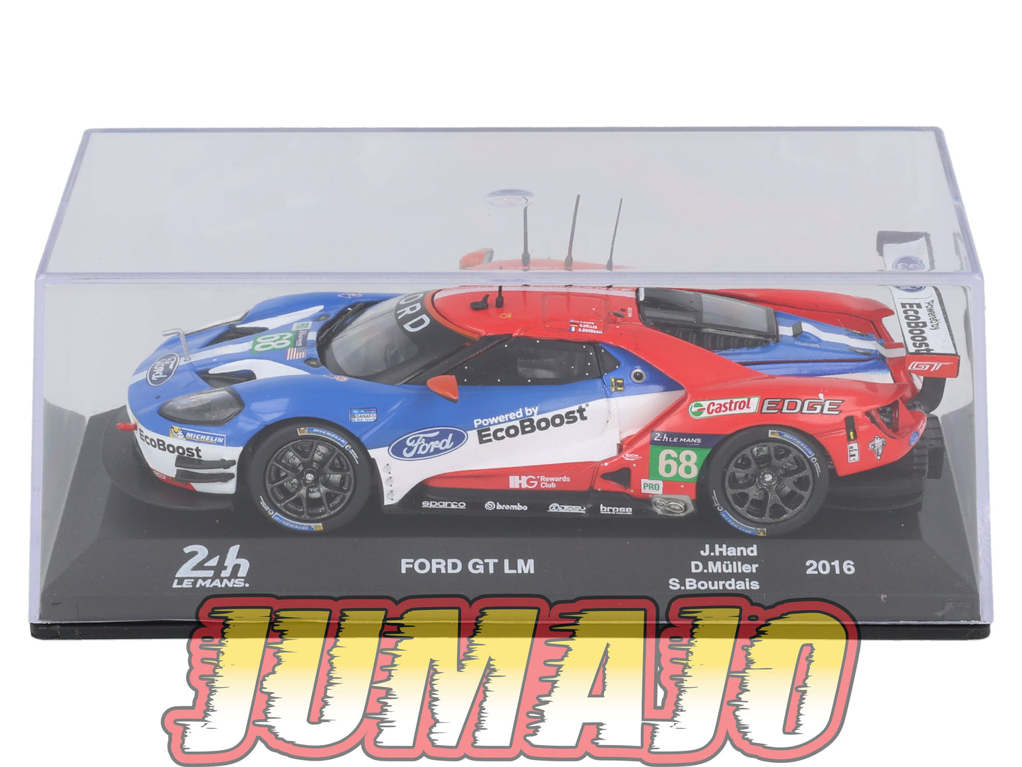 24H211 Voiture 1/43 IXO 24 Heures Mans FORD GT LM 2016 J.Hand #68
