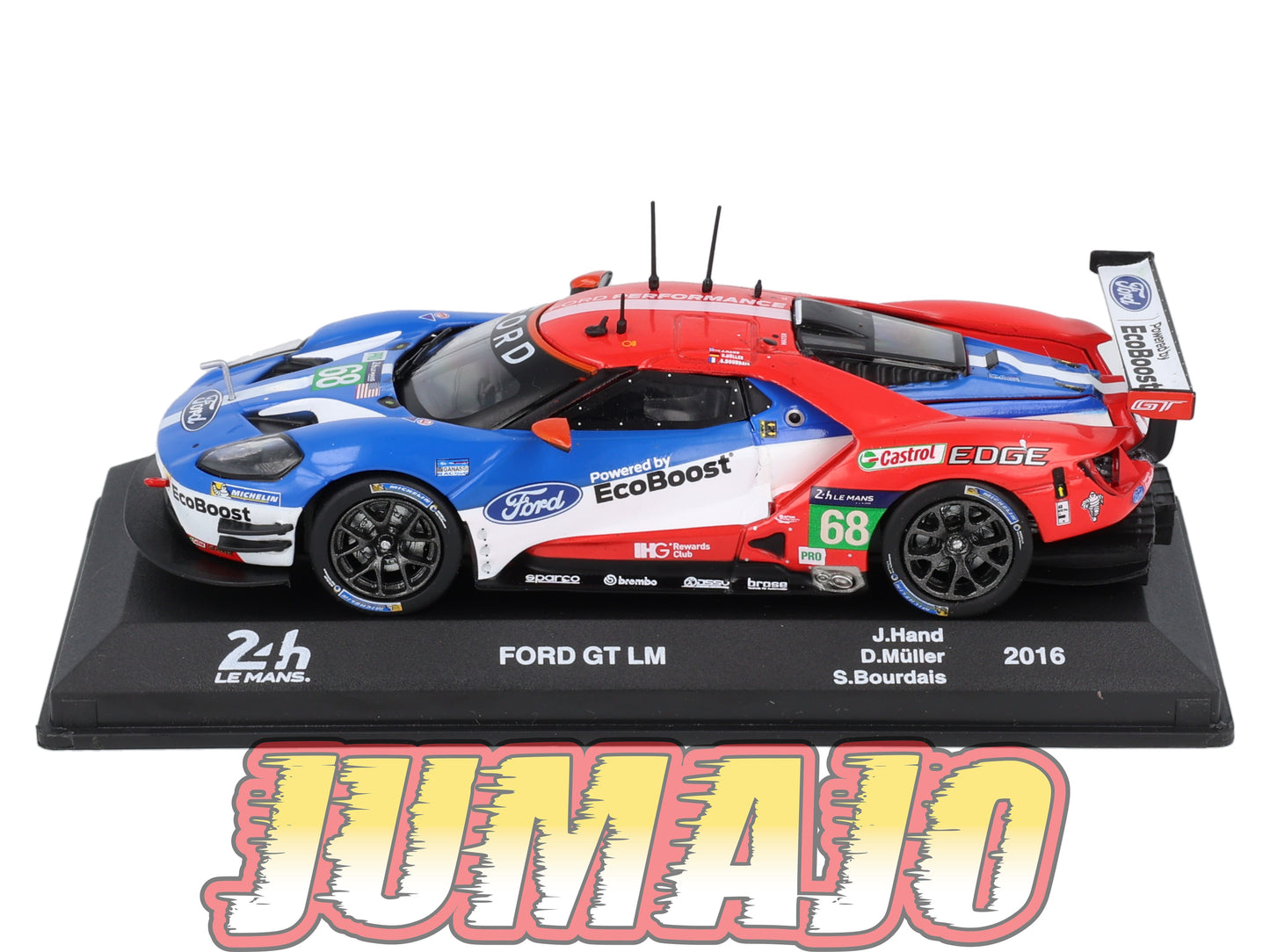 24H211 Voiture 1/43 IXO 24 Heures Mans FORD GT LM 2016 J.Hand #68