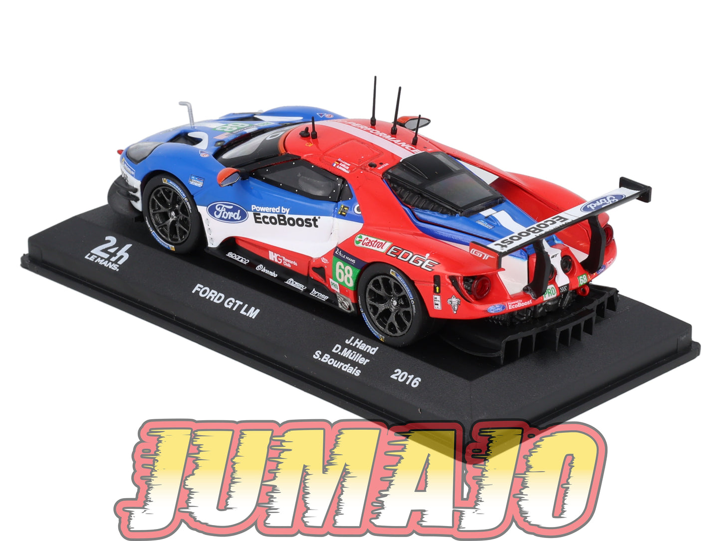 24H211 Voiture 1/43 IXO 24 Heures Mans FORD GT LM 2016 J.Hand #68