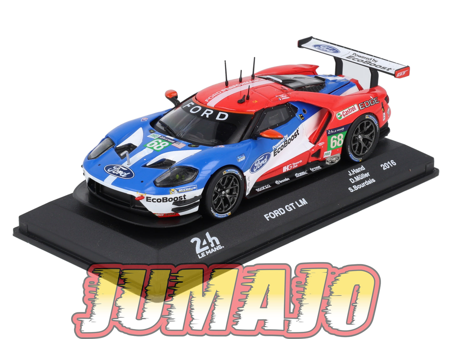 24H211 Voiture 1/43 IXO 24 Heures Mans FORD GT LM 2016 J.Hand #68