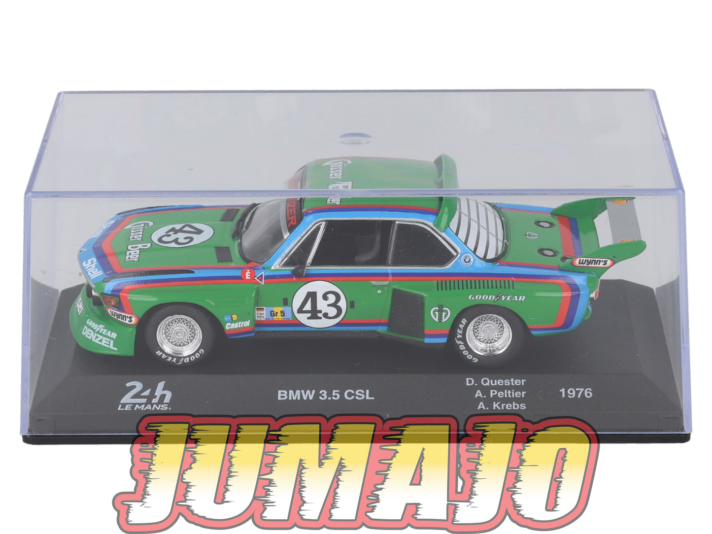 24H215 Voiture 1/43 IXO 24 Heures Mans BMW 3.5 CSL 1976 D.Quester #43