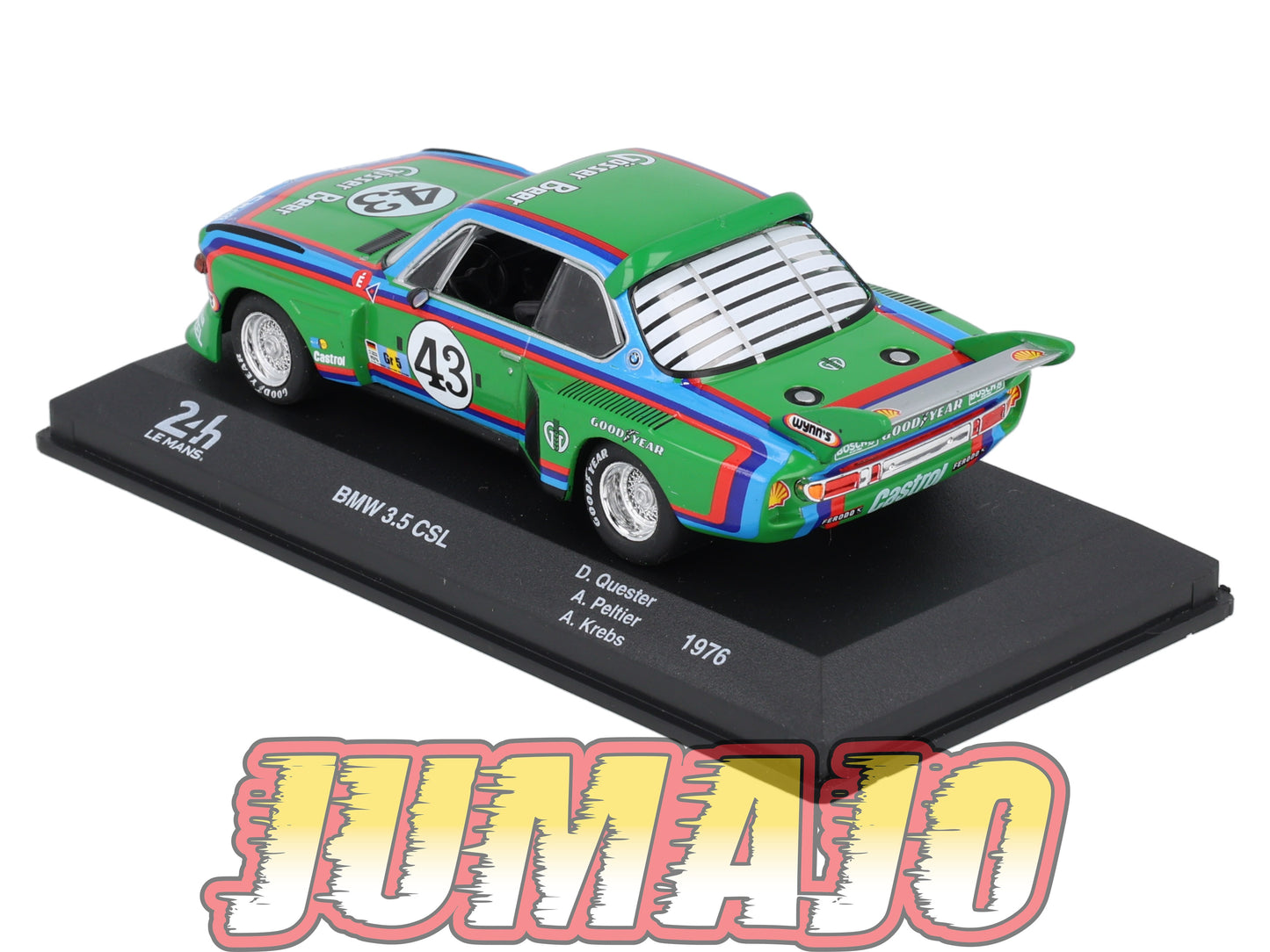 24H215 Voiture 1/43 IXO 24 Heures Mans BMW 3.5 CSL 1976 D.Quester #43