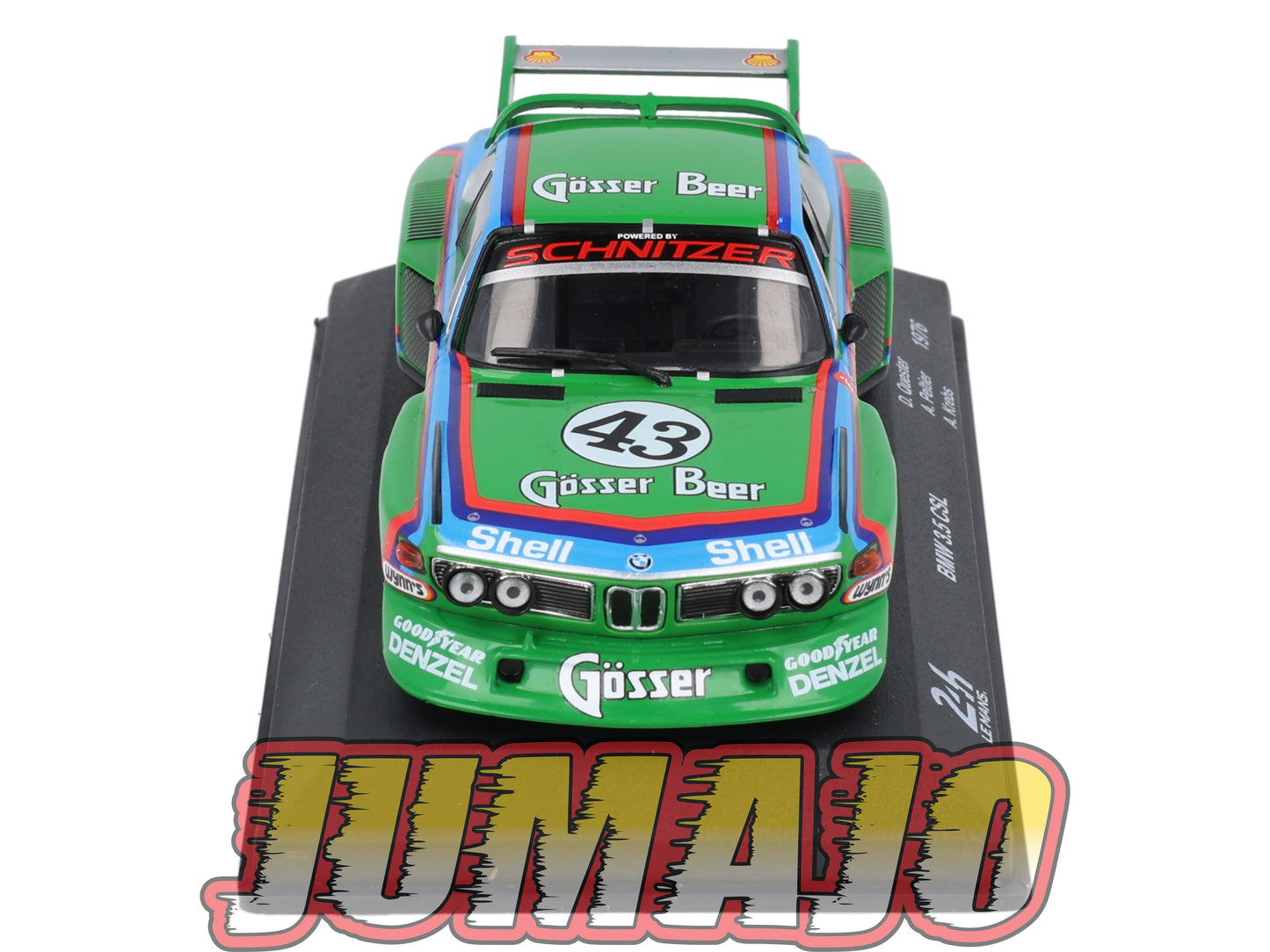 24H215 Voiture 1/43 IXO 24 Heures Mans BMW 3.5 CSL 1976 D.Quester #43