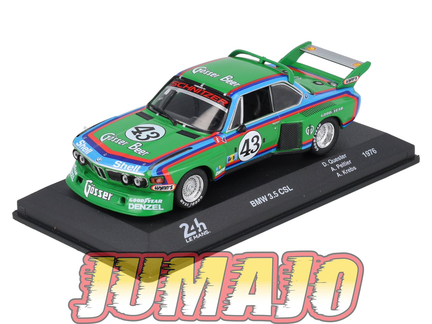 24H215 Voiture 1/43 IXO 24 Heures Mans BMW 3.5 CSL 1976 D.Quester #43