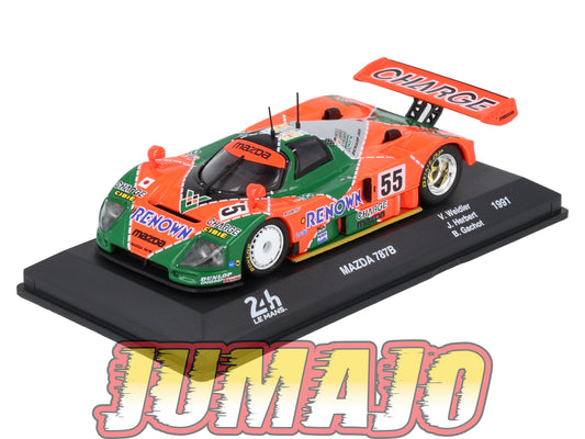 24H216 Voiture 1/43 IXO 24 Heures Mans Winner 1991 MAZDA 787B  V.Weidler #55