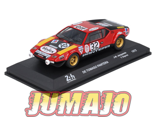 24H223 Voiture 1/43 IXO 24 Heures Mans DE TOMASO Pantera 1972 J-M.Jacquemin #32