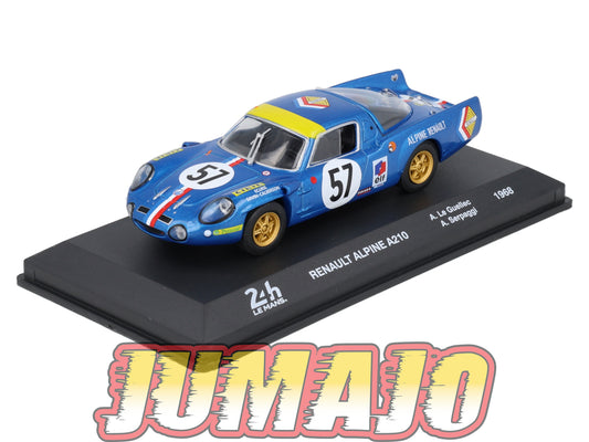24H227 Voiture 1/43 IXO 24 Heures Mans RENAULT Alpine A210 1968 A. Le Guellec