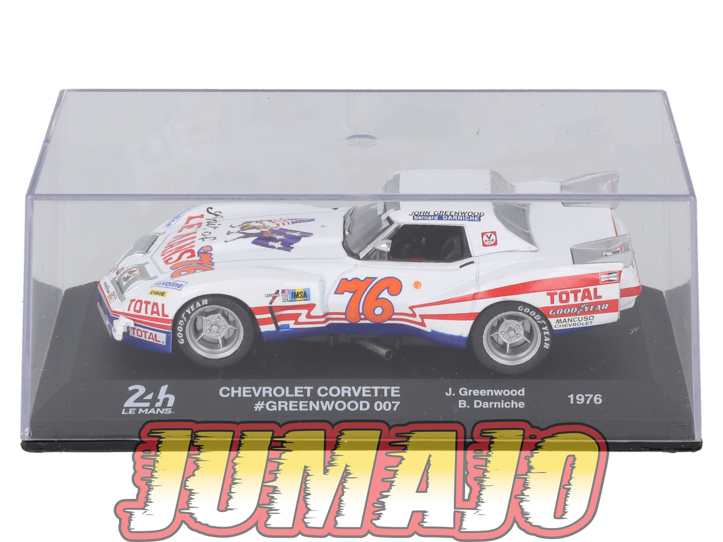 24H228 Voiture 1/43 IXO 24 Heures Mans CHEVROLET Corvette 1976 J.Greenwood #76