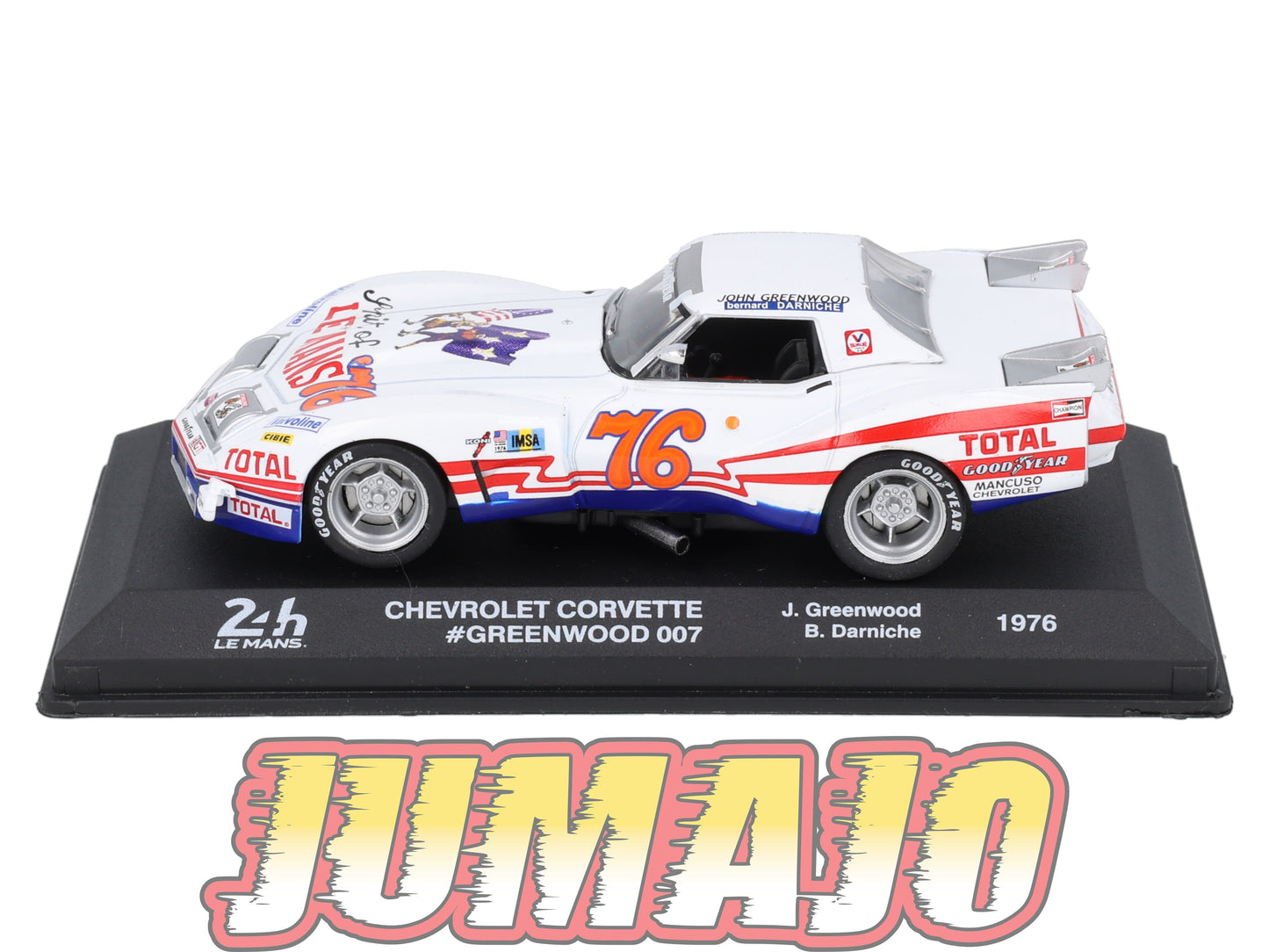 24H228 Voiture 1/43 IXO 24 Heures Mans CHEVROLET Corvette 1976 J.Greenwood #76