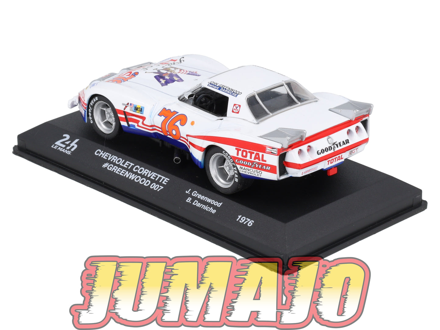 24H228 Voiture 1/43 IXO 24 Heures Mans CHEVROLET Corvette 1976 J.Greenwood #76