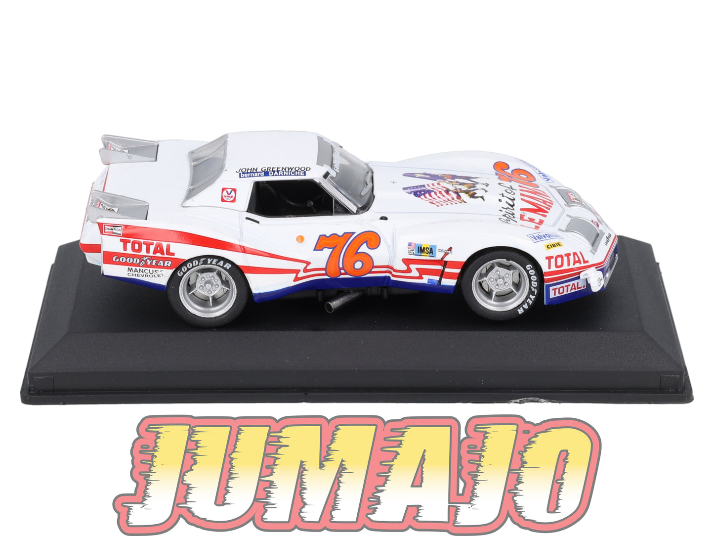 24H228 Voiture 1/43 IXO 24 Heures Mans CHEVROLET Corvette 1976 J.Greenwood #76