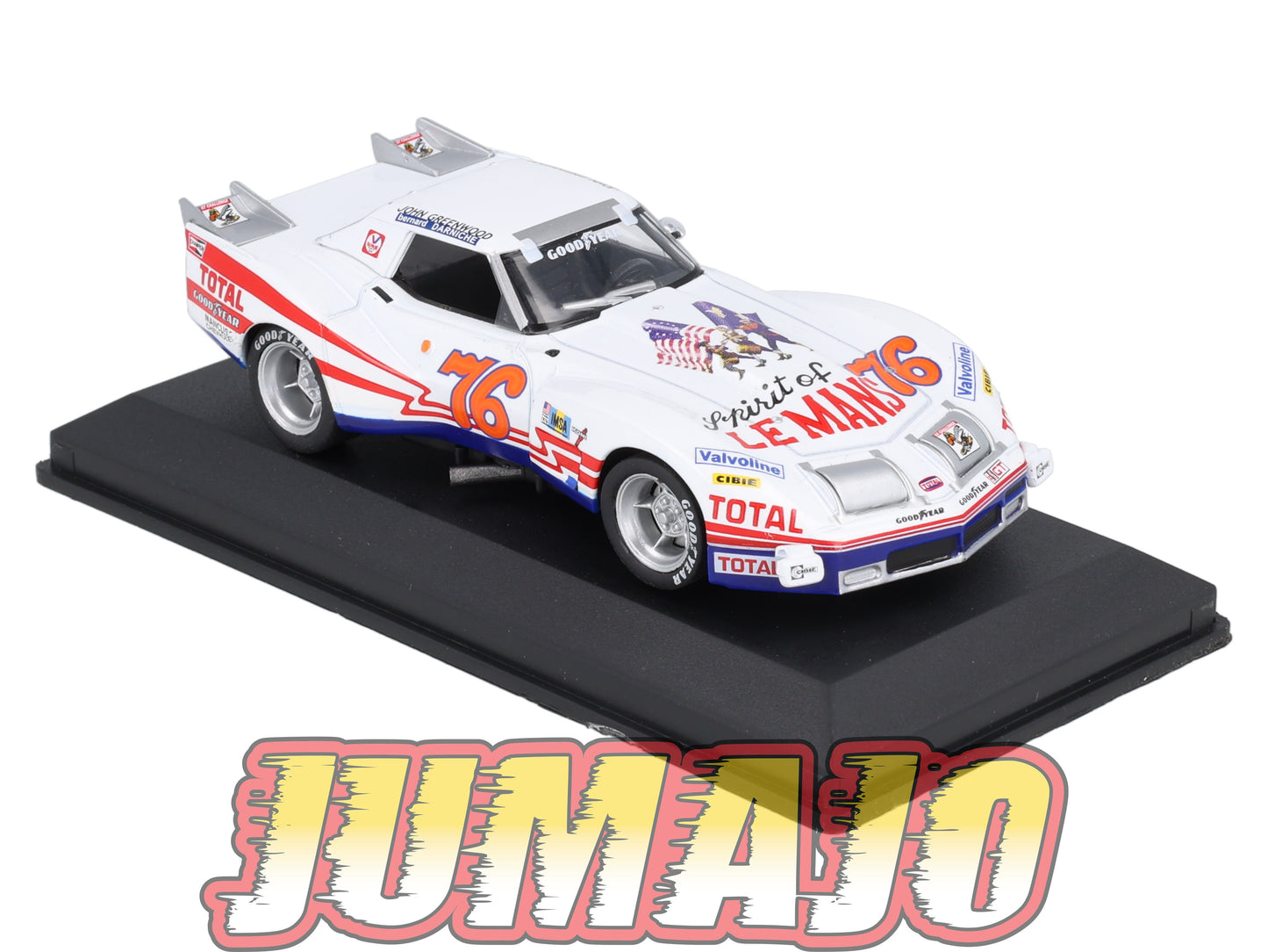 24H228 Voiture 1/43 IXO 24 Heures Mans CHEVROLET Corvette 1976 J.Greenwood #76