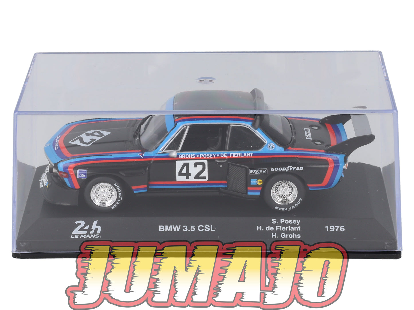 24H234 Voiture 1/43 CENTAURIA 24 Heures Mans : BMW 3.5 CSL #42 1976 S.Posey