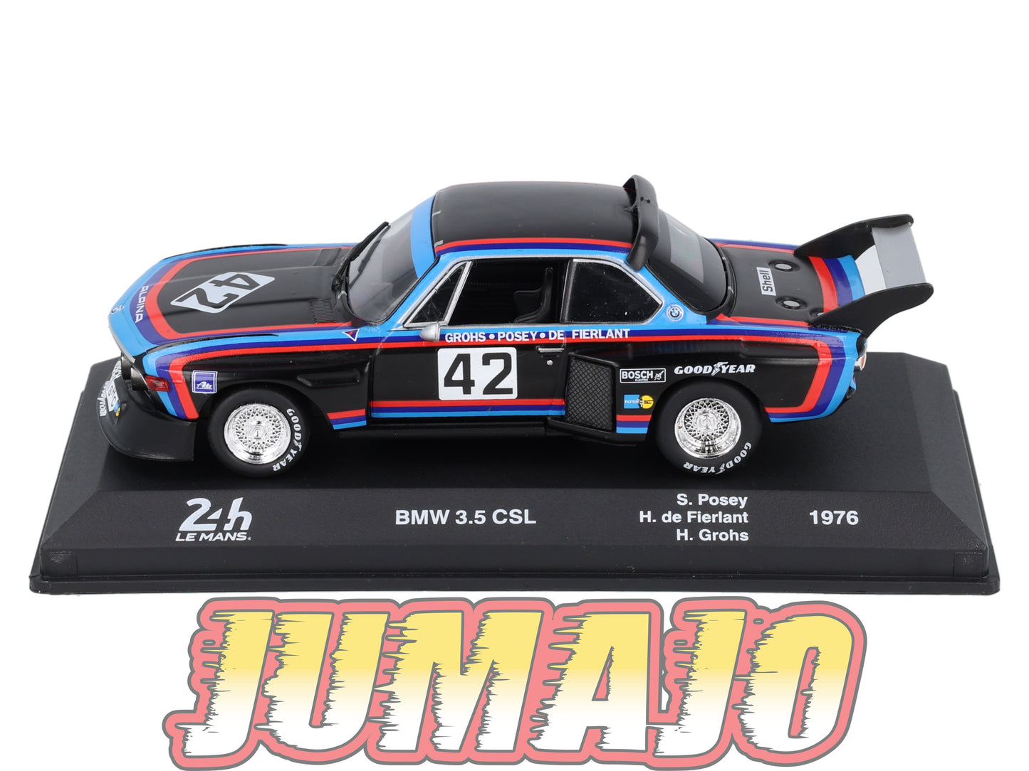 24H234 Voiture 1/43 CENTAURIA 24 Heures Mans : BMW 3.5 CSL #42 1976 S.Posey