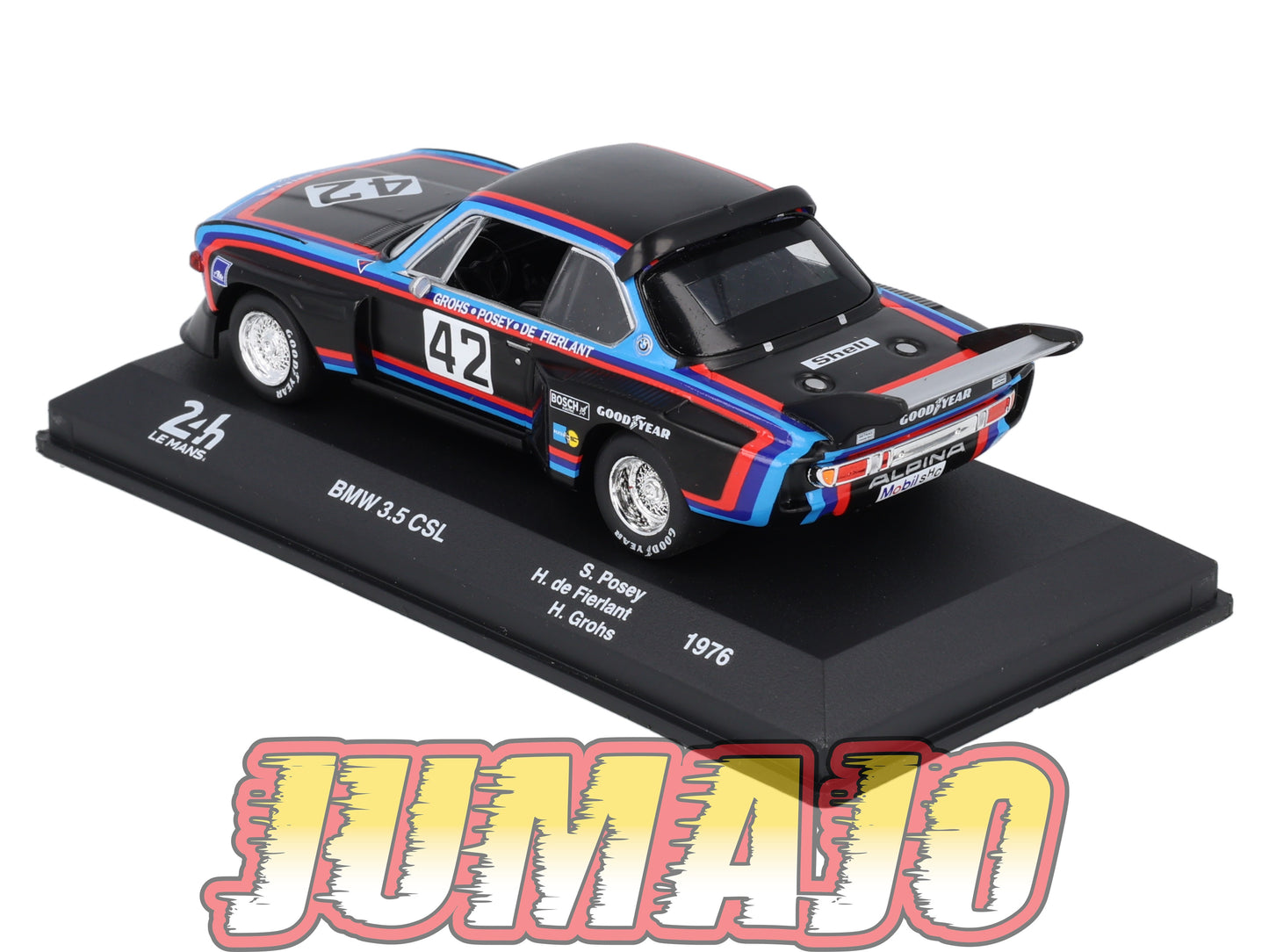 24H234 Voiture 1/43 CENTAURIA 24 Heures Mans : BMW 3.5 CSL #42 1976 S.Posey