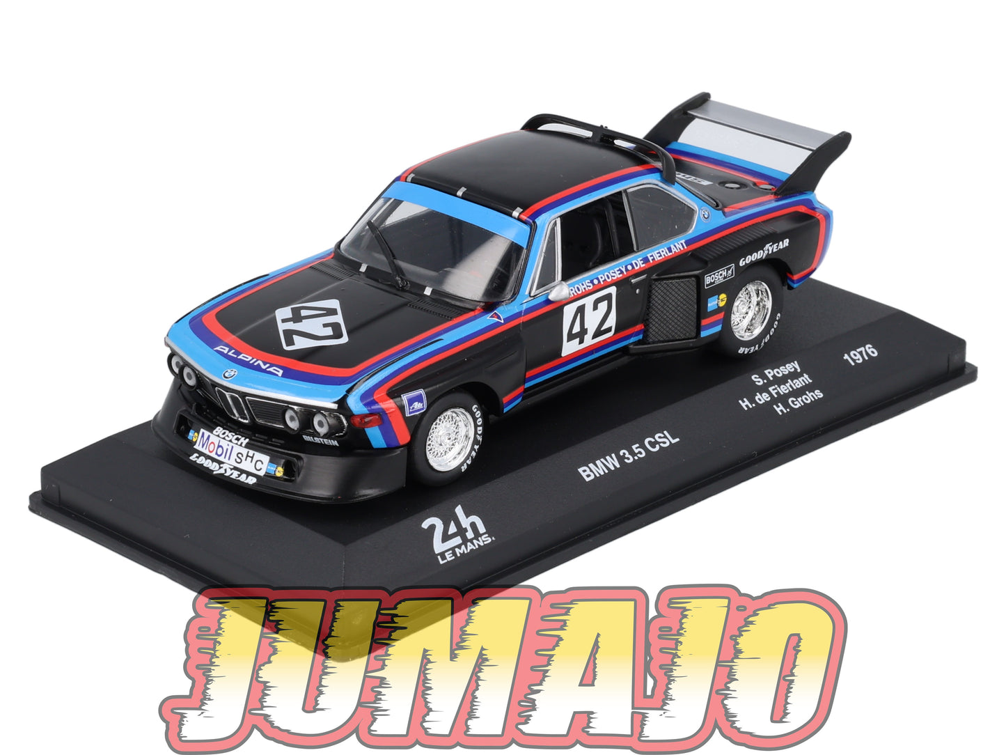 24H234 Voiture 1/43 CENTAURIA 24 Heures Mans : BMW 3.5 CSL #42 1976 S.Posey