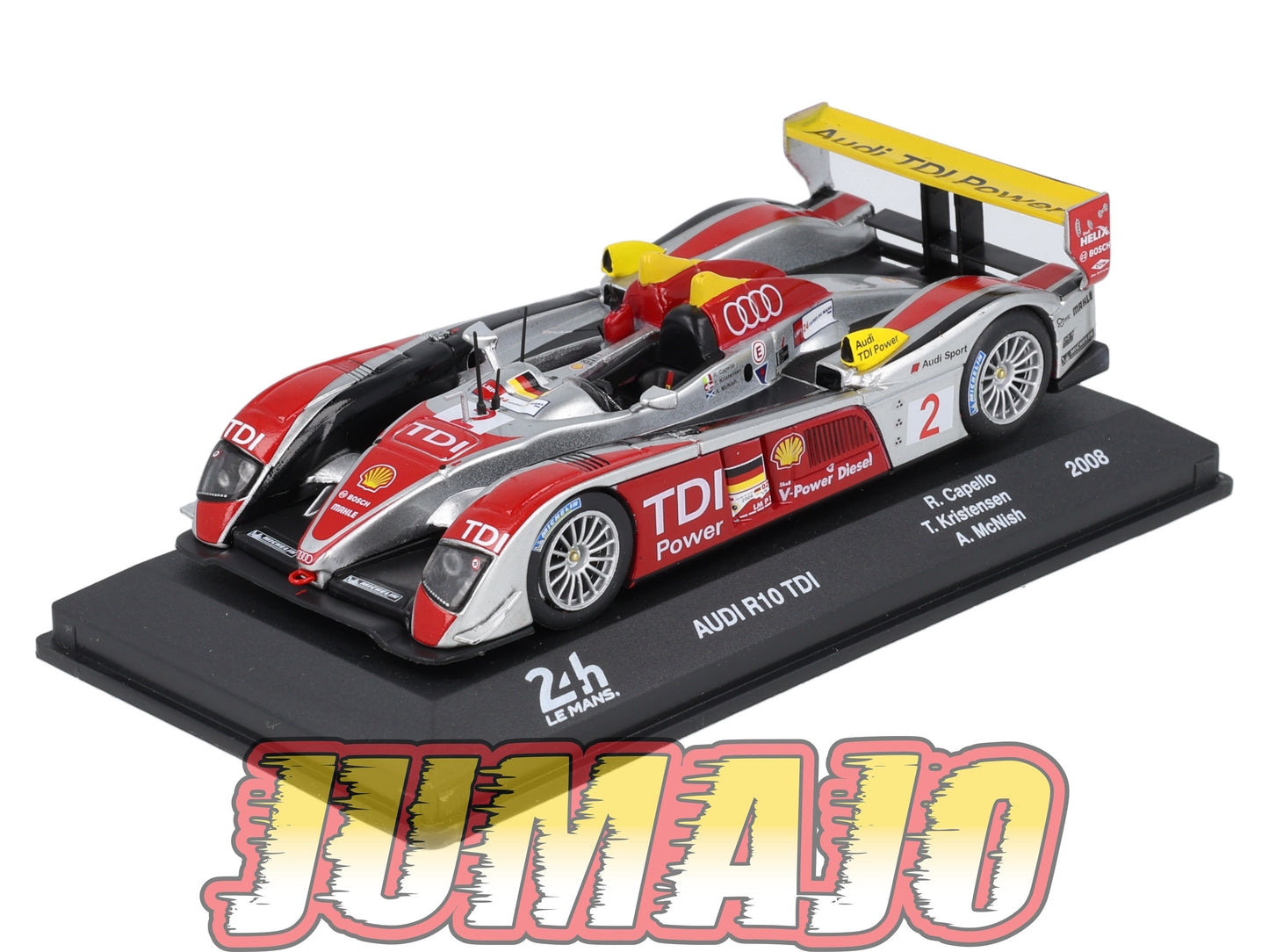 24H242 Voiture 1/43 CENTAURIA 24 Heures Mans : AUDI R10 TDI #2 Winner 1st 2008