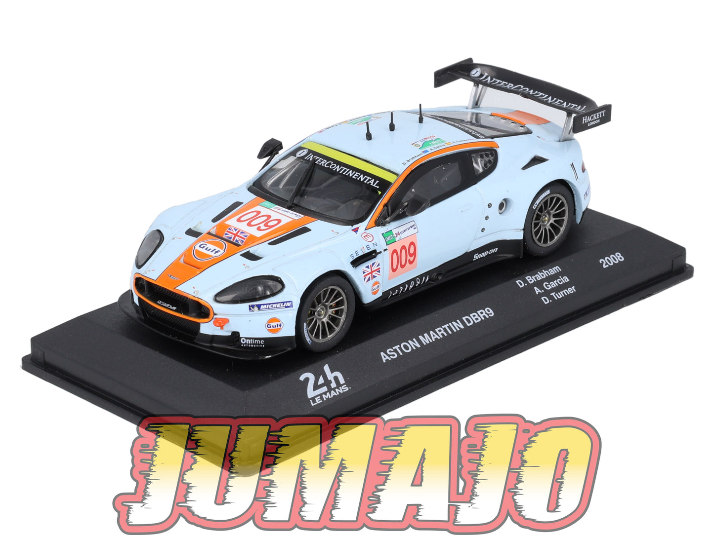 24H244 Voiture 1/43 CENTAURIA 24 Heures Mans : ASTON MARTIN DBR9 #9 2008 D.Brabham