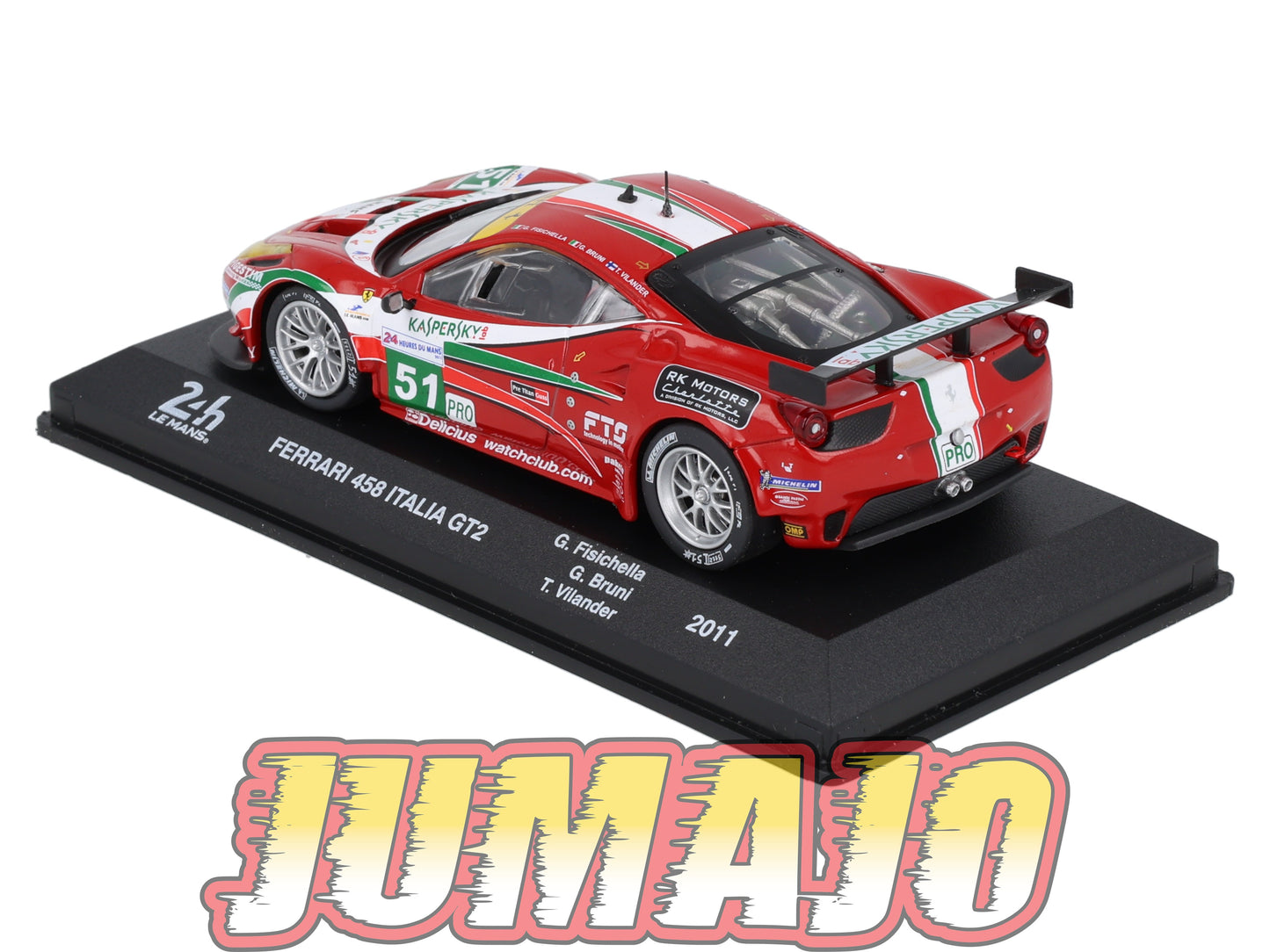 24H257 Voiture 1/43 CENTAURIA 24 Heures Mans : FERRARI 458 Italia GT2 2011 #51 G.Fisichella