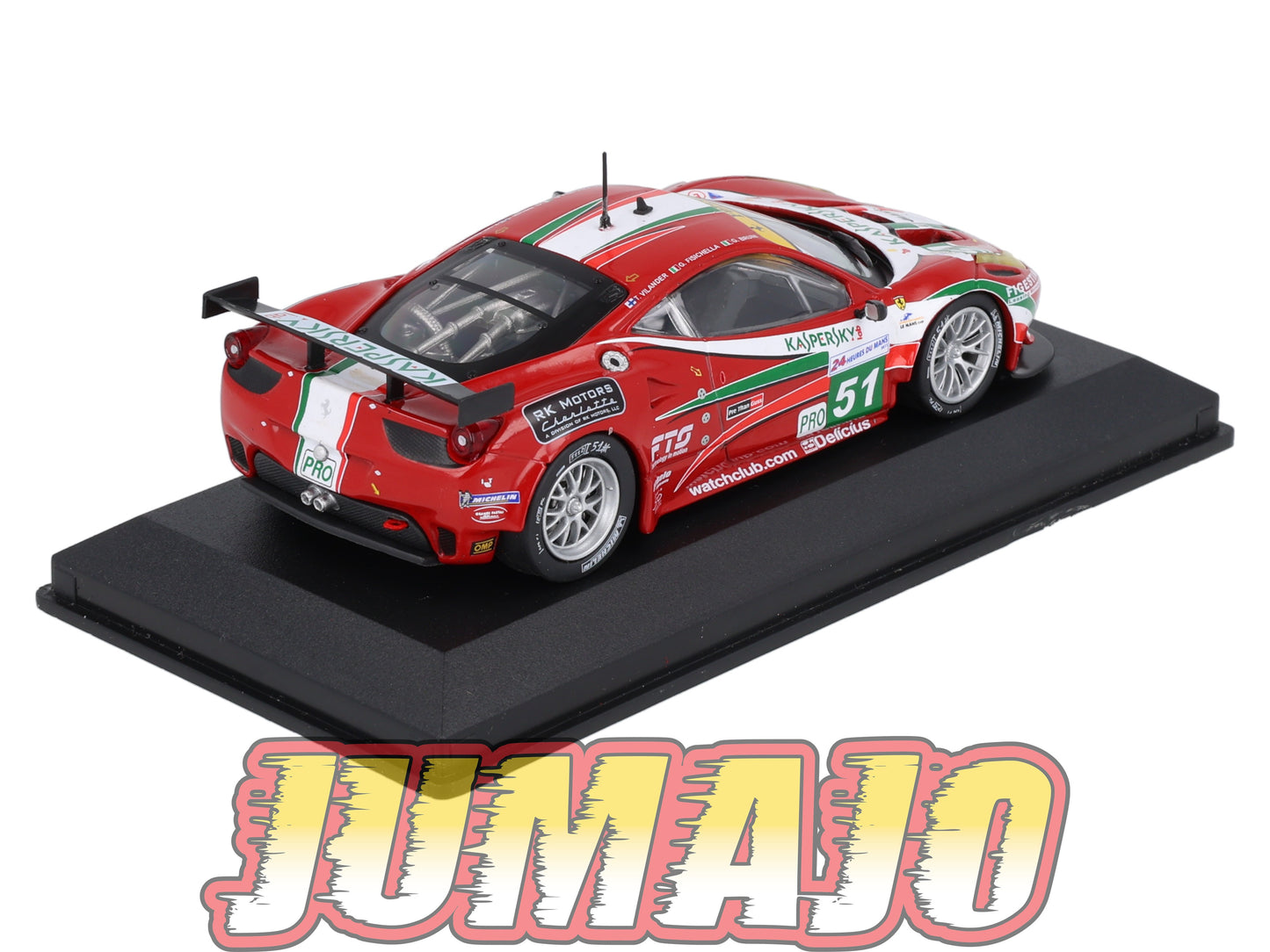 24H257 Voiture 1/43 CENTAURIA 24 Heures Mans : FERRARI 458 Italia GT2 2011 #51 G.Fisichella