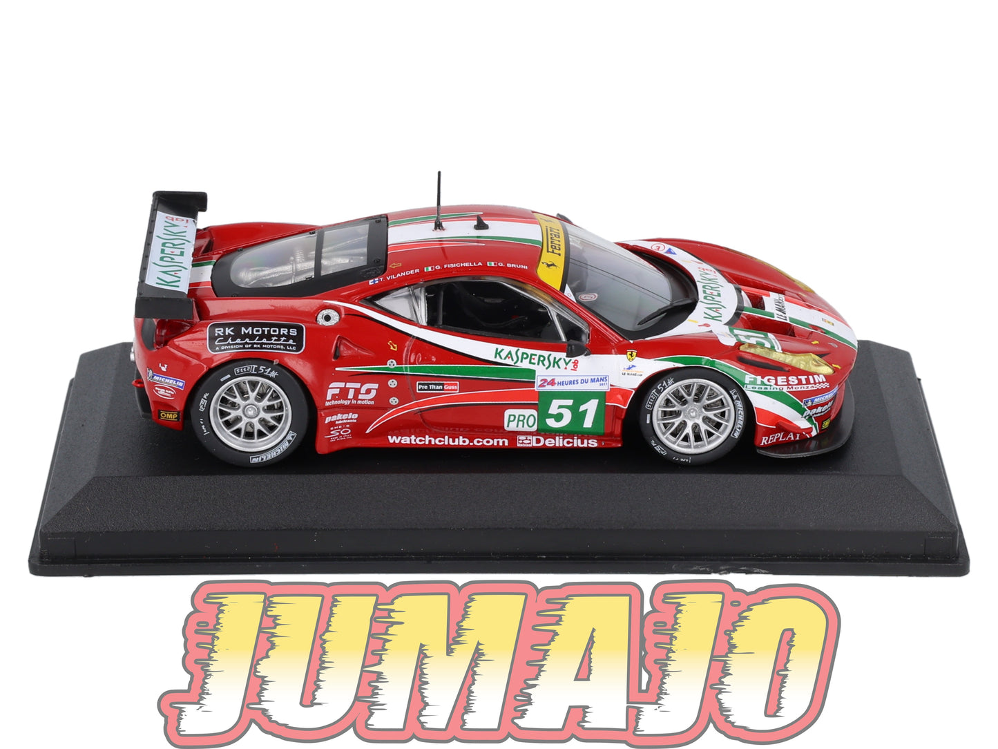 24H257 Voiture 1/43 CENTAURIA 24 Heures Mans : FERRARI 458 Italia GT2 2011 #51 G.Fisichella