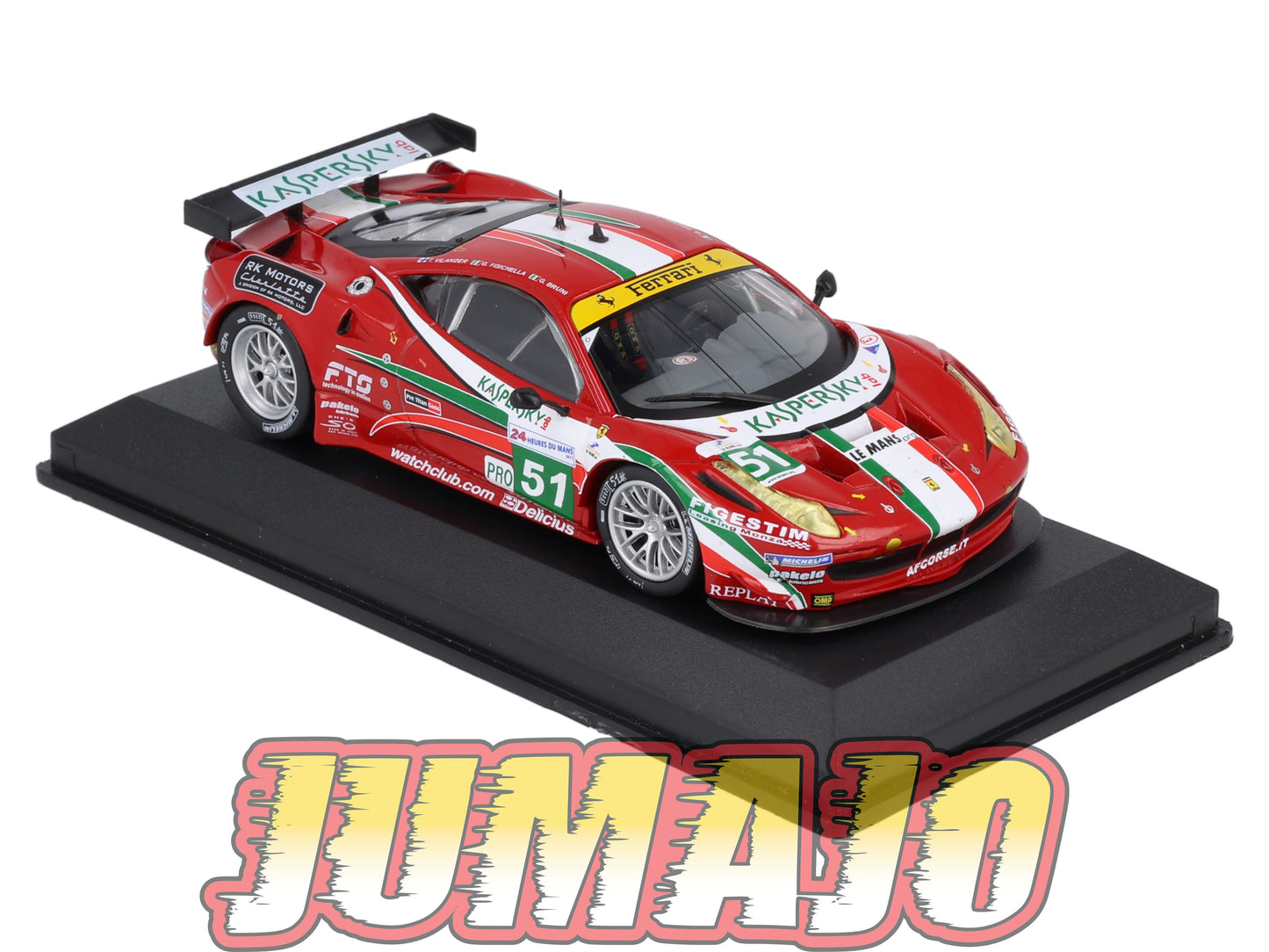24H257 Voiture 1/43 CENTAURIA 24 Heures Mans : FERRARI 458 Italia GT2 2011 #51 G.Fisichella