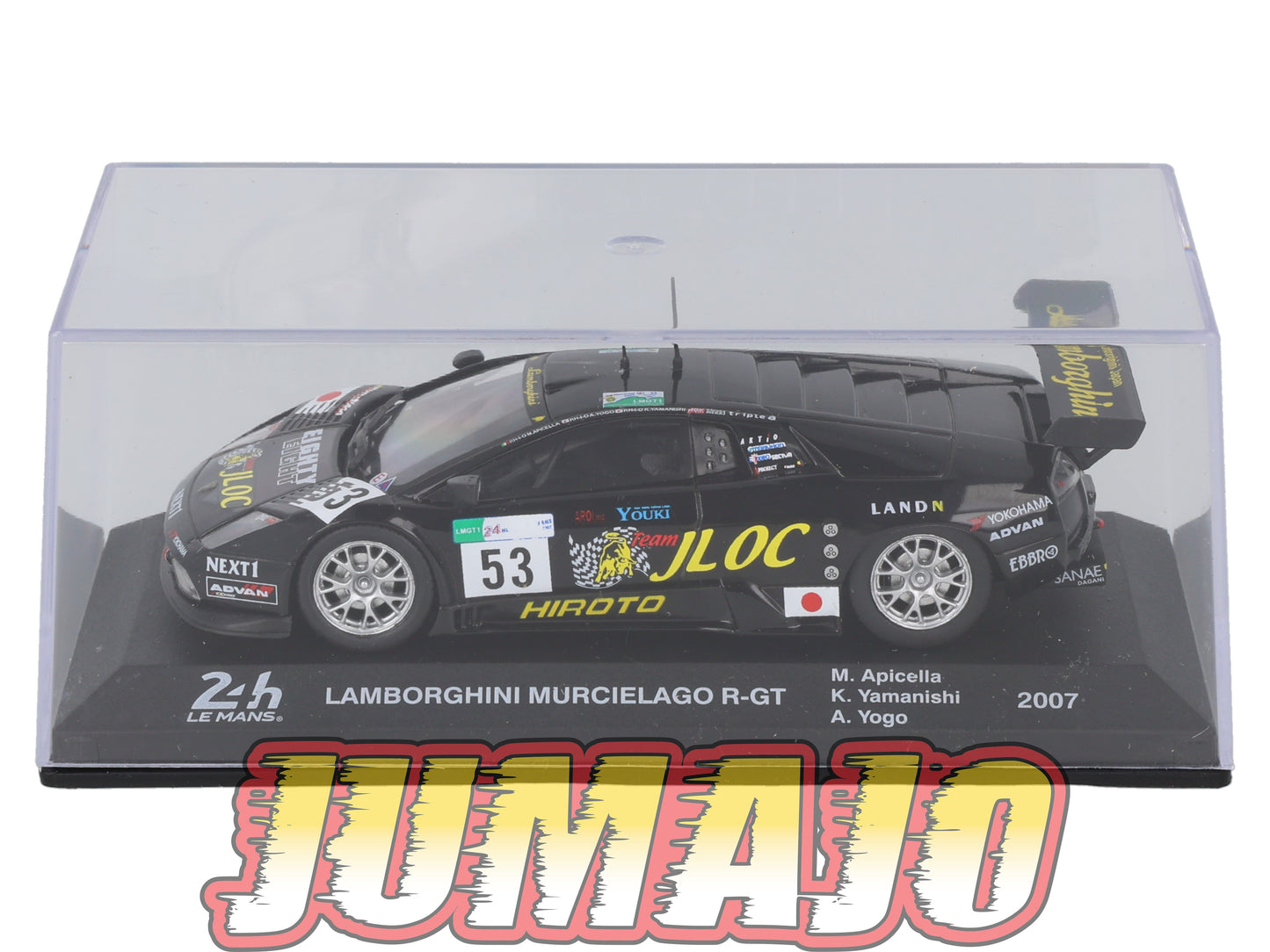 24H268 Voiture 1/43 IXO 24 Heures Mans LAMBORGHINI Murcielago R-GT 2007 #53 M.Apicella