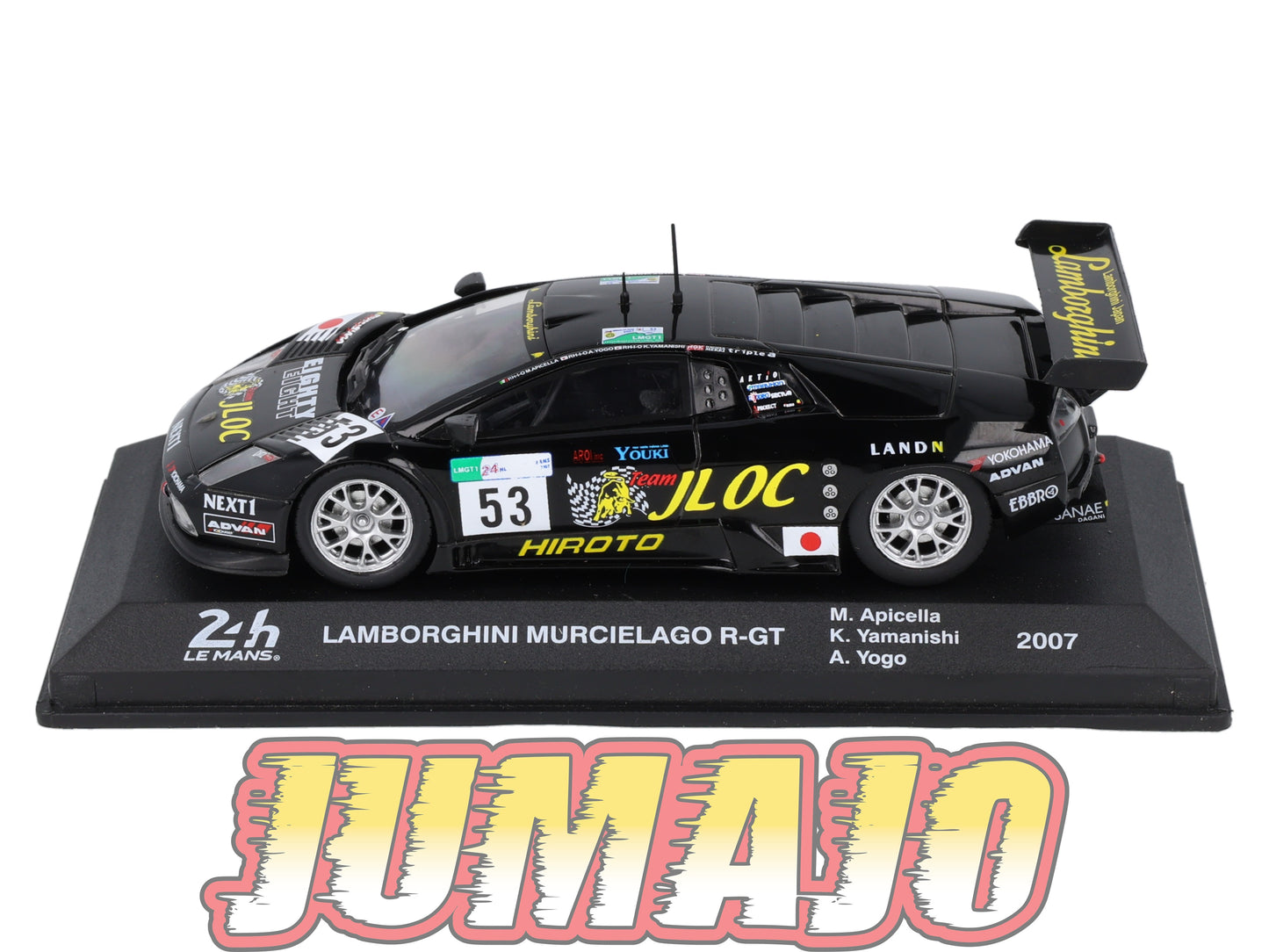 24H268 Voiture 1/43 IXO 24 Heures Mans LAMBORGHINI Murcielago R-GT 2007 #53 M.Apicella