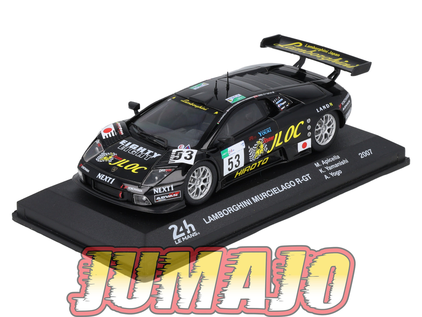 24H268 Voiture 1/43 IXO 24 Heures Mans LAMBORGHINI Murcielago R-GT 2007 #53 M.Apicella