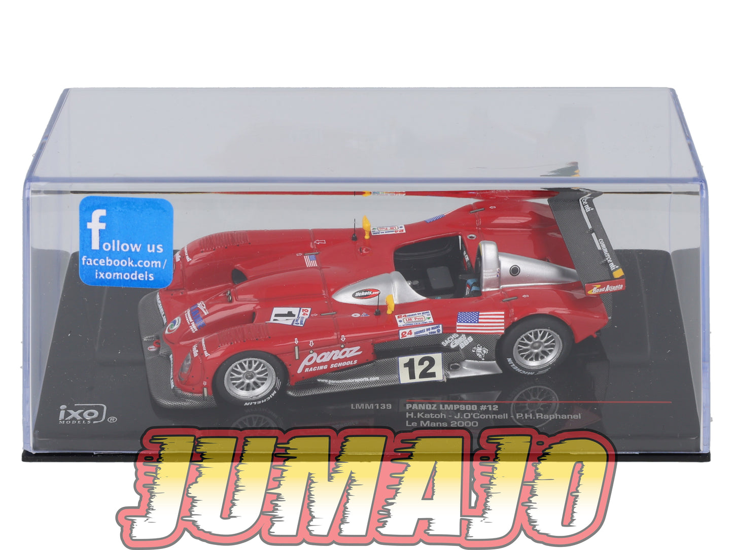 24H2 voiture 1/43 IXO 24 Heures Le Mans : PANOZ LMP900 Katoh #12 2000 LMM139