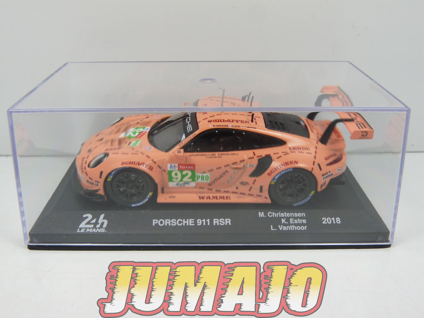 24H202 Voiture 1/43 IXO 24 Heures Mans PORSCHE 911 RSR Cochon 2018 Christensen
