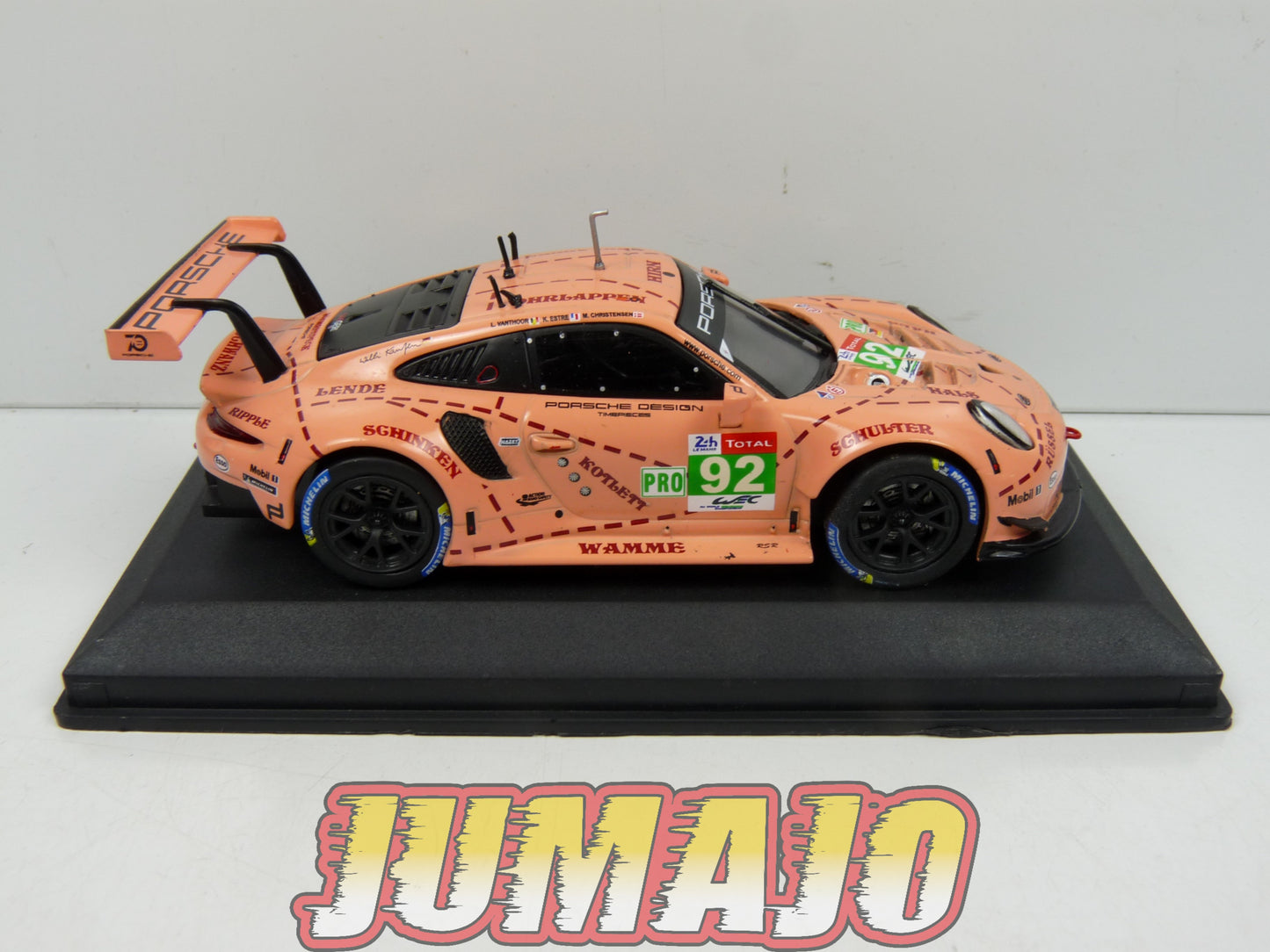 24H202 Voiture 1/43 IXO 24 Heures Mans PORSCHE 911 RSR Cochon 2018 Christensen