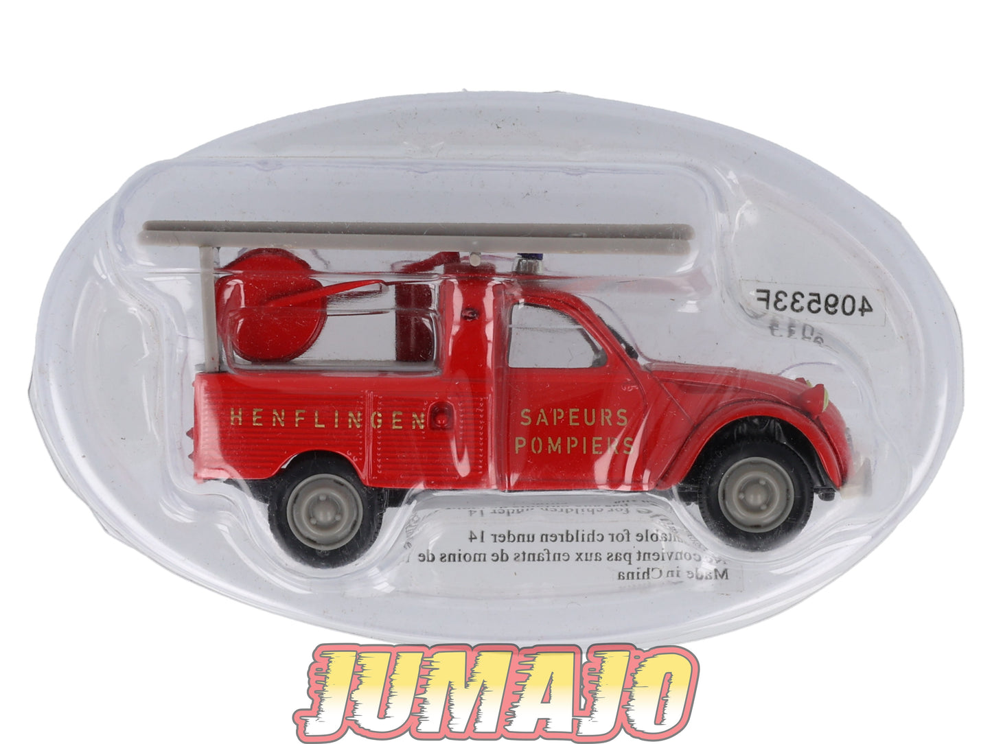 2CV23 Voiture 1/43 NOREV Citroen : 2CV pick-up pompiers