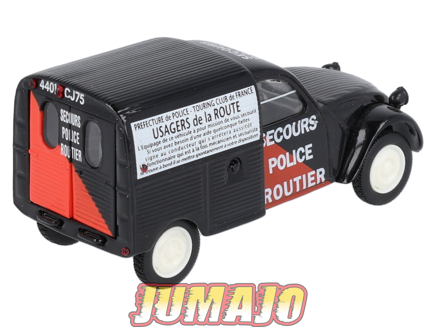 2CV28 Voiture 1/43 NOREV Citroen : 2CV fourgonnette secours routiers Paris