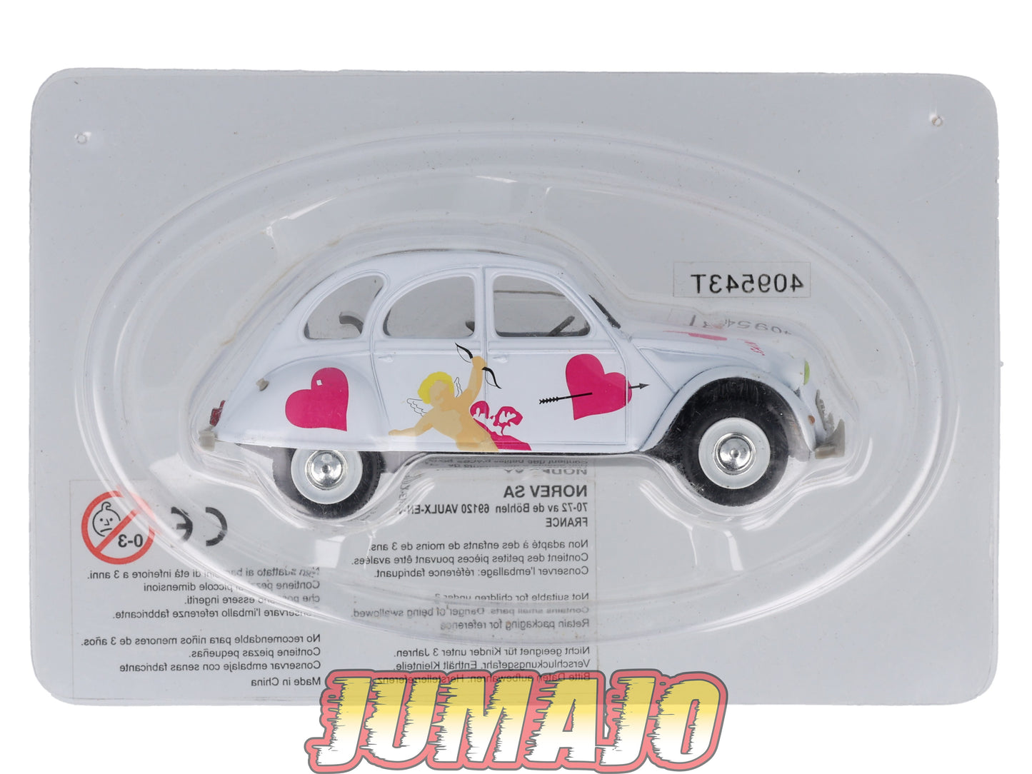 2CV33 Voiture 1/43 NOREV Citroen : 2CV 6 Saint Valentin 1986